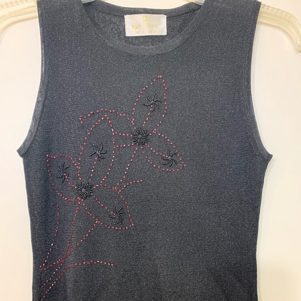 Max Nugus, sleeveless beaded top